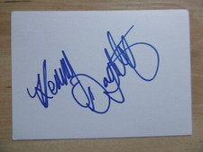 Kenny Doughty autograph signed 10x15 cm index card