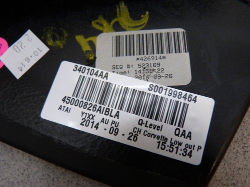 Chevrolet Corvette C7 Abdeckung Verkleidung Deckel Armaturenbrett rechts Leder - Imagen 5 de 5