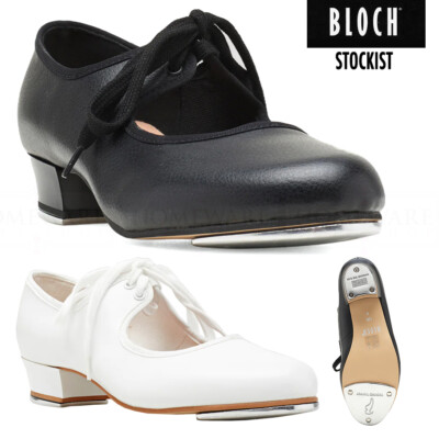 BLOCH Timestep Steppschuhe Tanzschuhe Mädchen Kinder niedriger 1'' Absatz Techno Taps schwarz