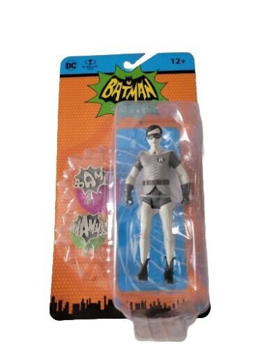 Mcfarlane Batman DC Retro 66 Classics TV Series W5 Robin Black & White 6" Figure