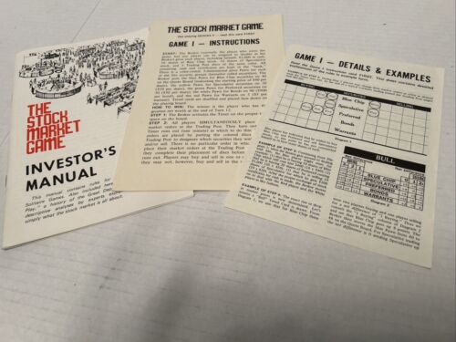 Vintage The Stock Market Board Game 1970 Avalon Hill Bookcase Game-Complete. - Picture 6 of 11