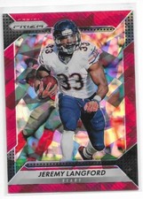 2016 Panini Prizm Red Crystals Parallel Jeremy Langford SP 36/75 #177 Bears