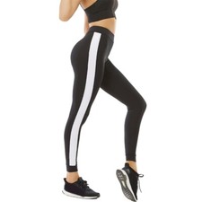Women Striped Yoga Pants Tummy Control Leggings Gym Workout Trousers Sportswear