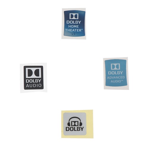 Dolby Surround Sound Labels Laptop Stickers Desktop Decor DIY Stickers - Photo 10/16