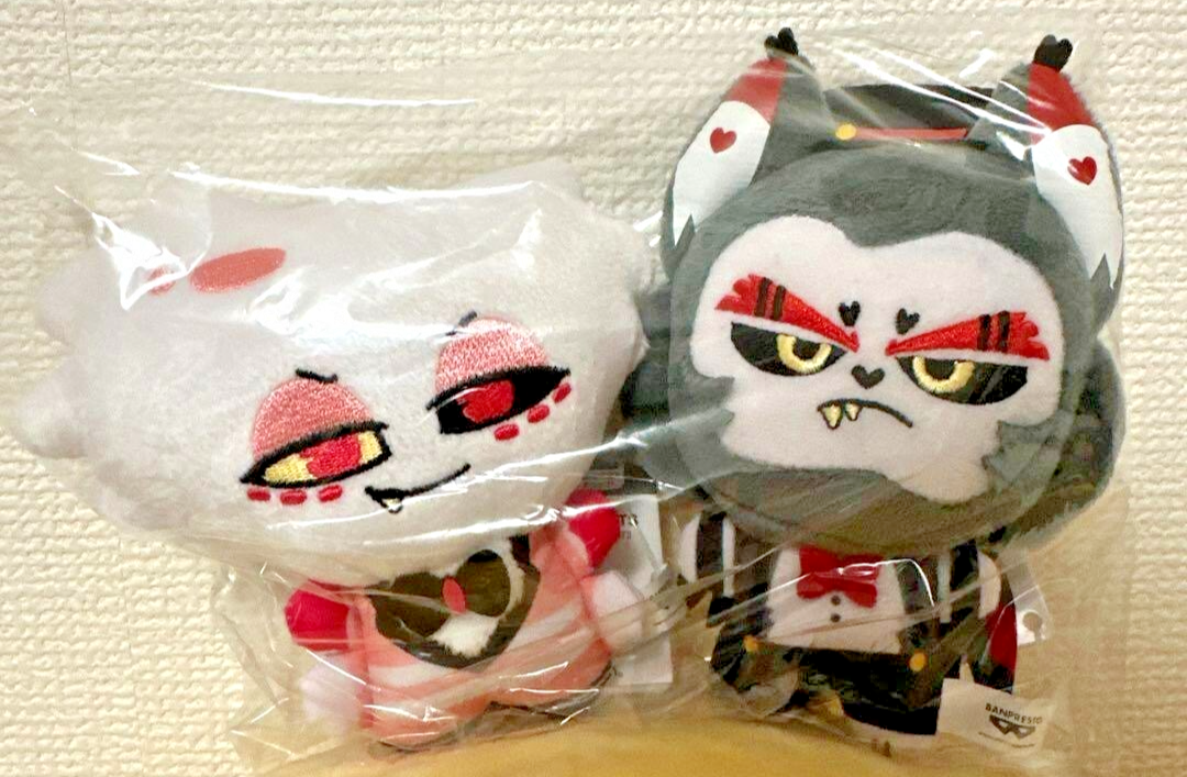 Hazbin Hotel Husk Angel Dust vol.2 Plush Mascot Chain 11cm Set of