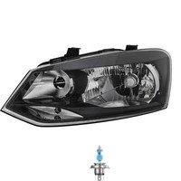 Scheinwerfer Frontscheinwerfer Links H4 FüR VW Polo 6R 6C 6R_ Inkl. Osram Lampen