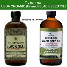 100% Organically Sourced Pure Black Seed Oil Cold Pressed Cumin Nigella Sativa