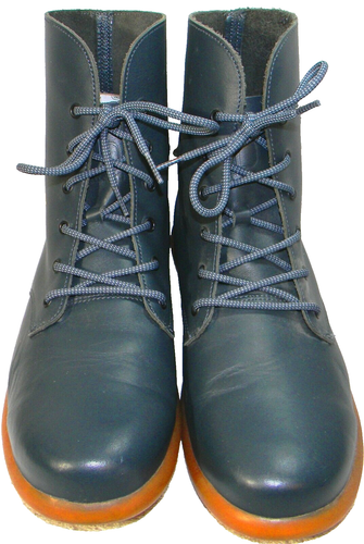 WORLD BOOTS "Larries" men's gray/blue high ankle boots, retail $313, sz. 12M - Picture 2 of 11