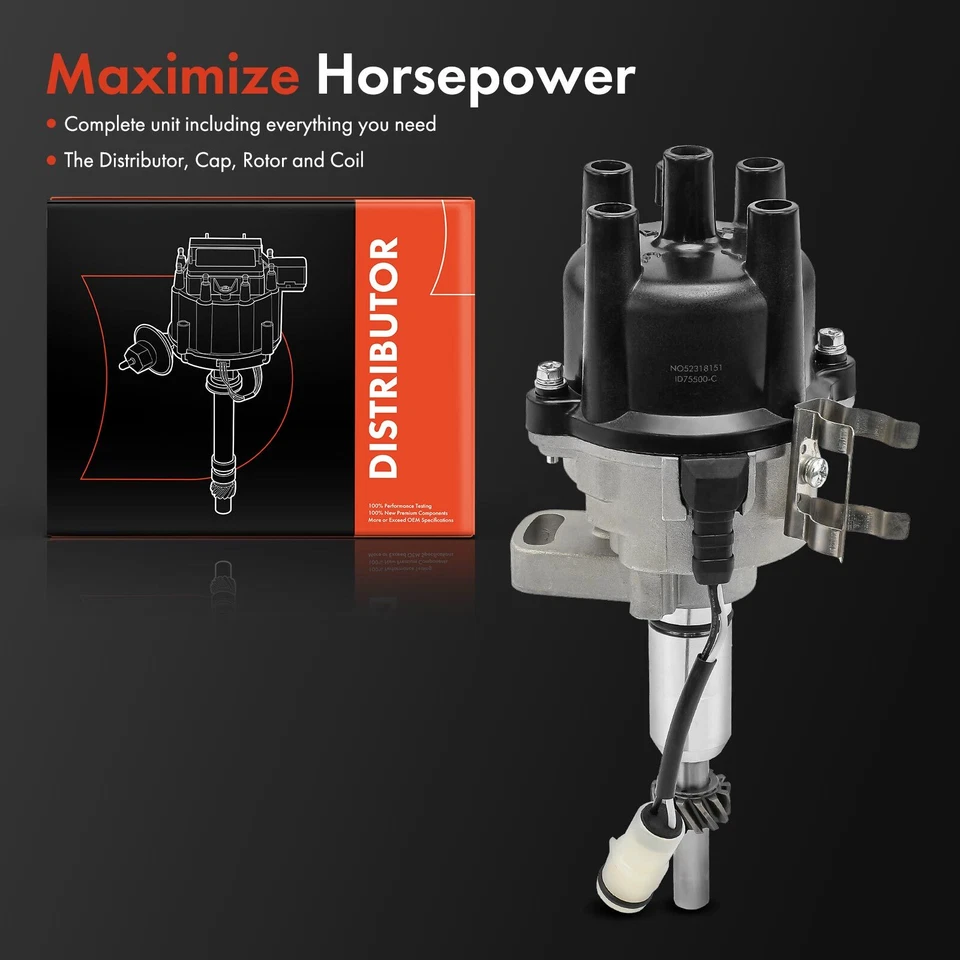 Distribuidor electrónico con tapa y rotor para camioneta Toyota 4Runner 85-90 L4 2,4 L Foto 2 de 4