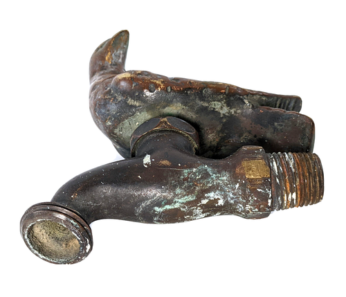 Rubinetto da giardino esterno vintage in ottone figura uccellino rubinetto acqua giardino - Foto 4 di 19