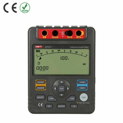 7.95'' UT511 Insulation Resistance Testers Megohmmeter Low Ohmmeter Voltmeter KD