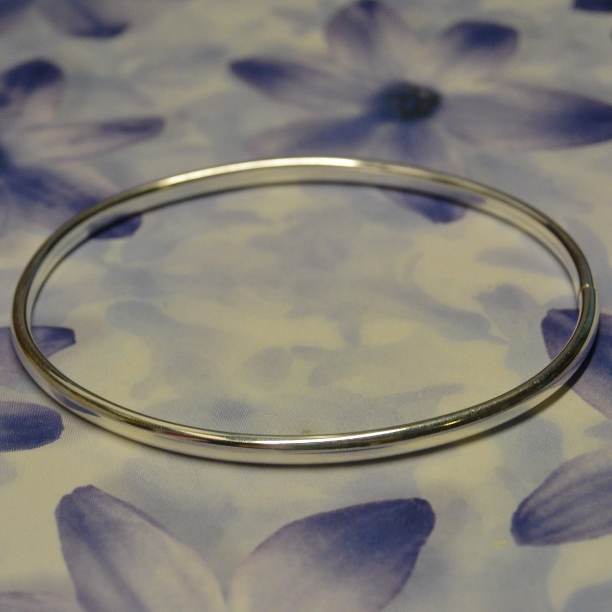 Bracelet Jonc Rhodié Boule 60 Mm Argent Massif 925 - Bijou Femme Dolly, Neuf Avec étiquettes