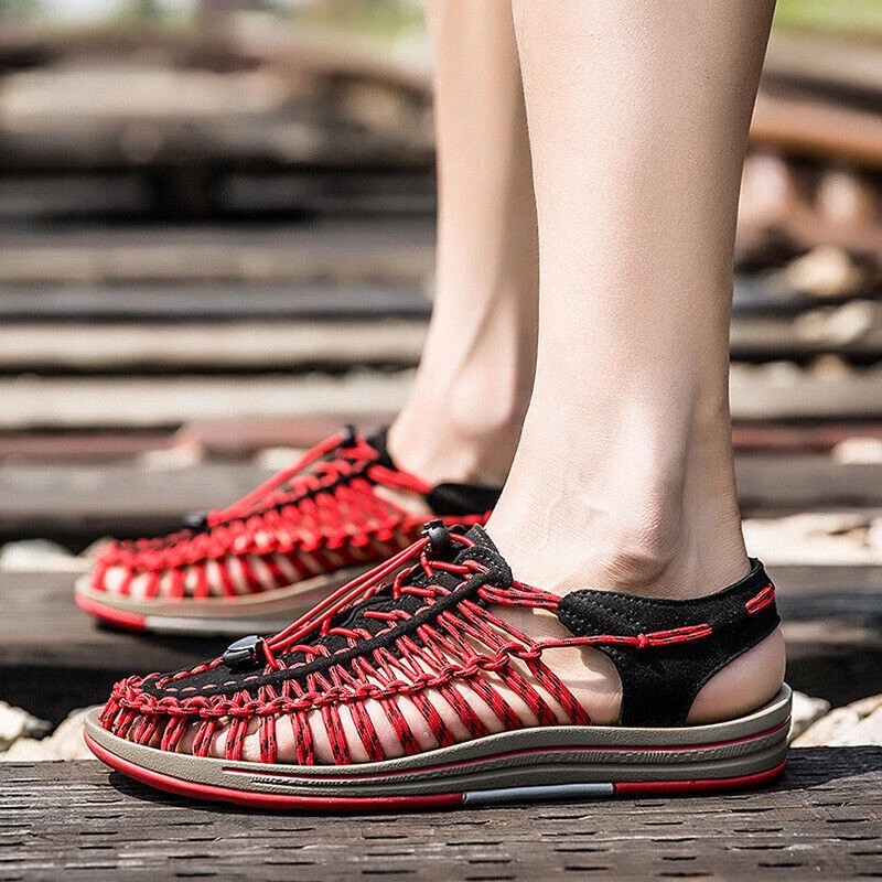 NUOVI sandali Keen Uneek grigi elastici corda barca acqua scarpe taglia! Regno Unito