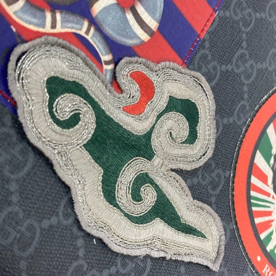 Gucci Courier 474137 Gg Snake Tiger Patch Crossbody Bag Gucci Courier 474137 Gg Snake Tiger Patch Crossbody Bag