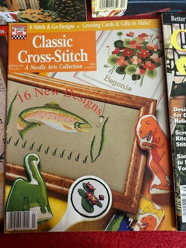 Lot of 5 Misc Cross Stitch Magazines with Patterns/Projects - Picture 3 of 11