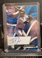 Jose Devers 2022 Chronicles Spectra  Neon Blue Auto #5/35 - Marlins
