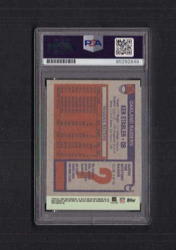 Ken Stabler autographed 2005 Topps All-Time Fan Favorites-Football HOF Raiders - 第 2/2 張圖片