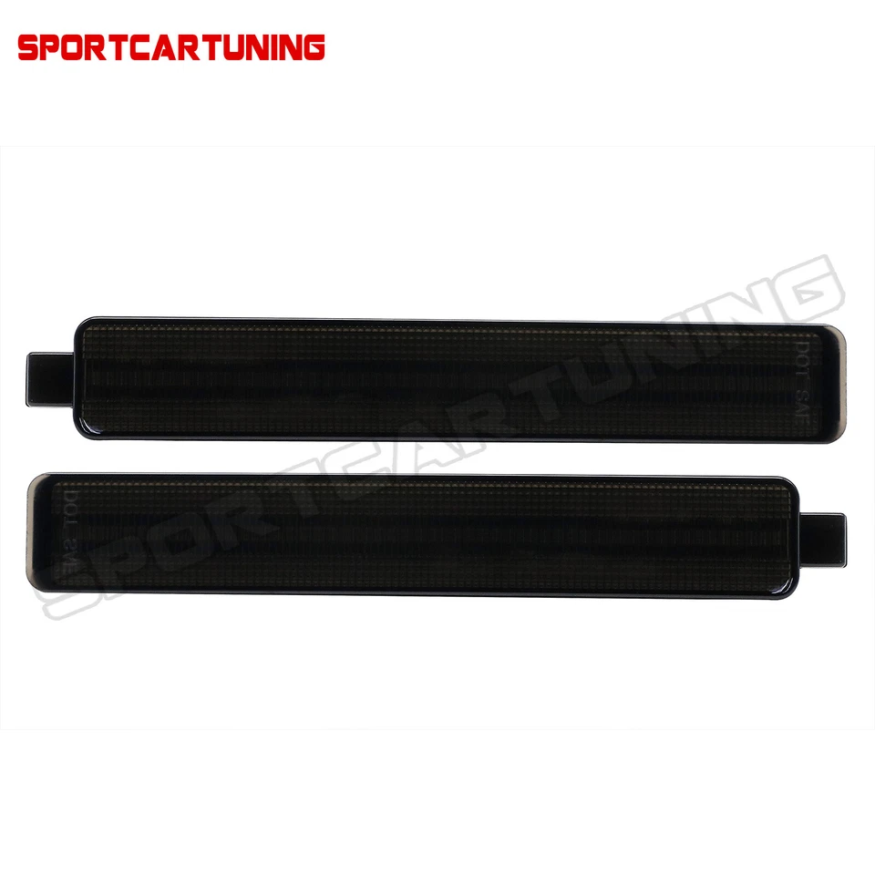 Smoked LED Rear Bumper Reflector Lights For Cadillac CTS Enclave Equinox Sunfire Foto 3 de 4