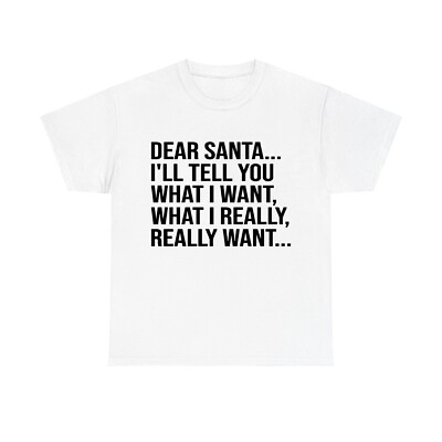 Dear Santa I'll tell you What i Want, What i Really,Really want Pullover T-Shirt
