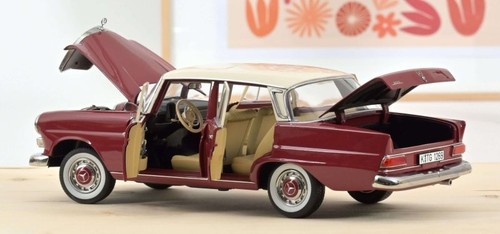 MB Mercedes Benz 200 - 1966 - darkred / cream - NOREV 1:18 - Picture 4 of 6