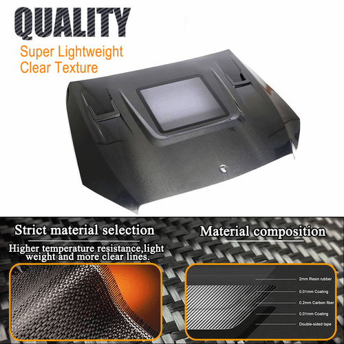 Capó de carbono capó para Mercedes Benz Clase C W205 C205 A205 C43 C300 - Imagen 10 de 13