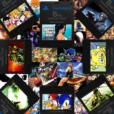 Custom PlayStation 2 (PS2) Memory Card Stickers - Catalog #1 - 250 Designs!