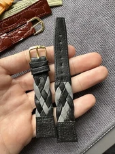 Vintage Watch Strap 18 mm  Leather Nos Top Quality V34