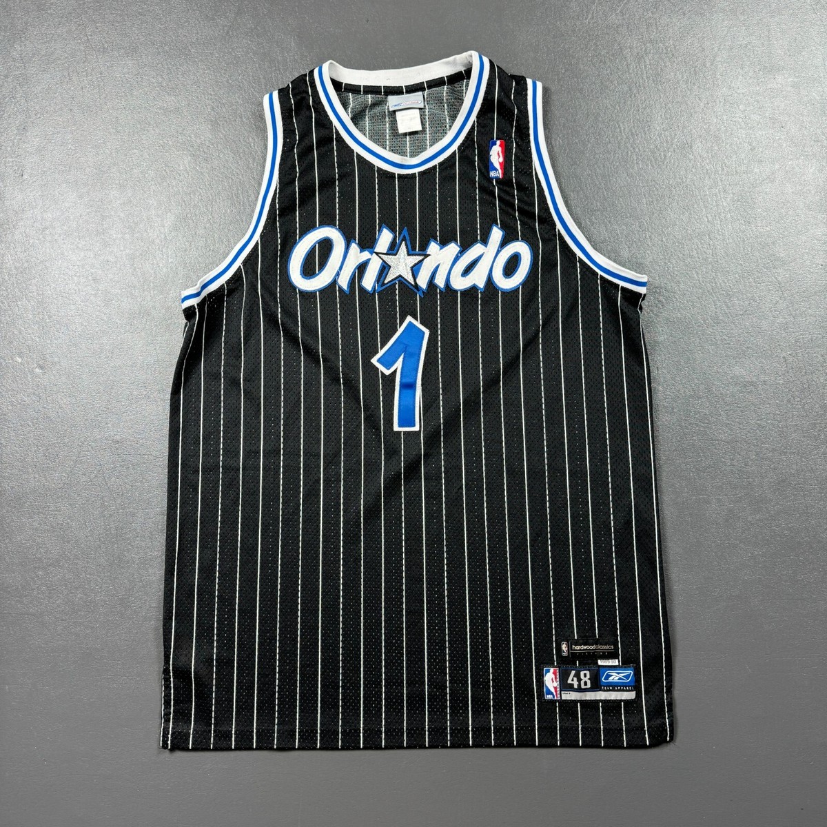 100% Authentic Tracy Mcgrady Reebok Orlando Magic HWC Jersey Size 48 XL Mens