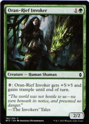 ORAN-RIEF INVOKER - HUMAN SHAMAN CREATURE (Magic the Gathering card, MTG)