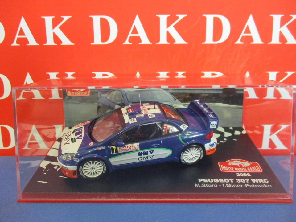 Die cast 1/43 Modellino Auto Peugeot 307 WRC OMV Rally Monte Carlo 2006 M. Stohl - Immagine 4 di 4