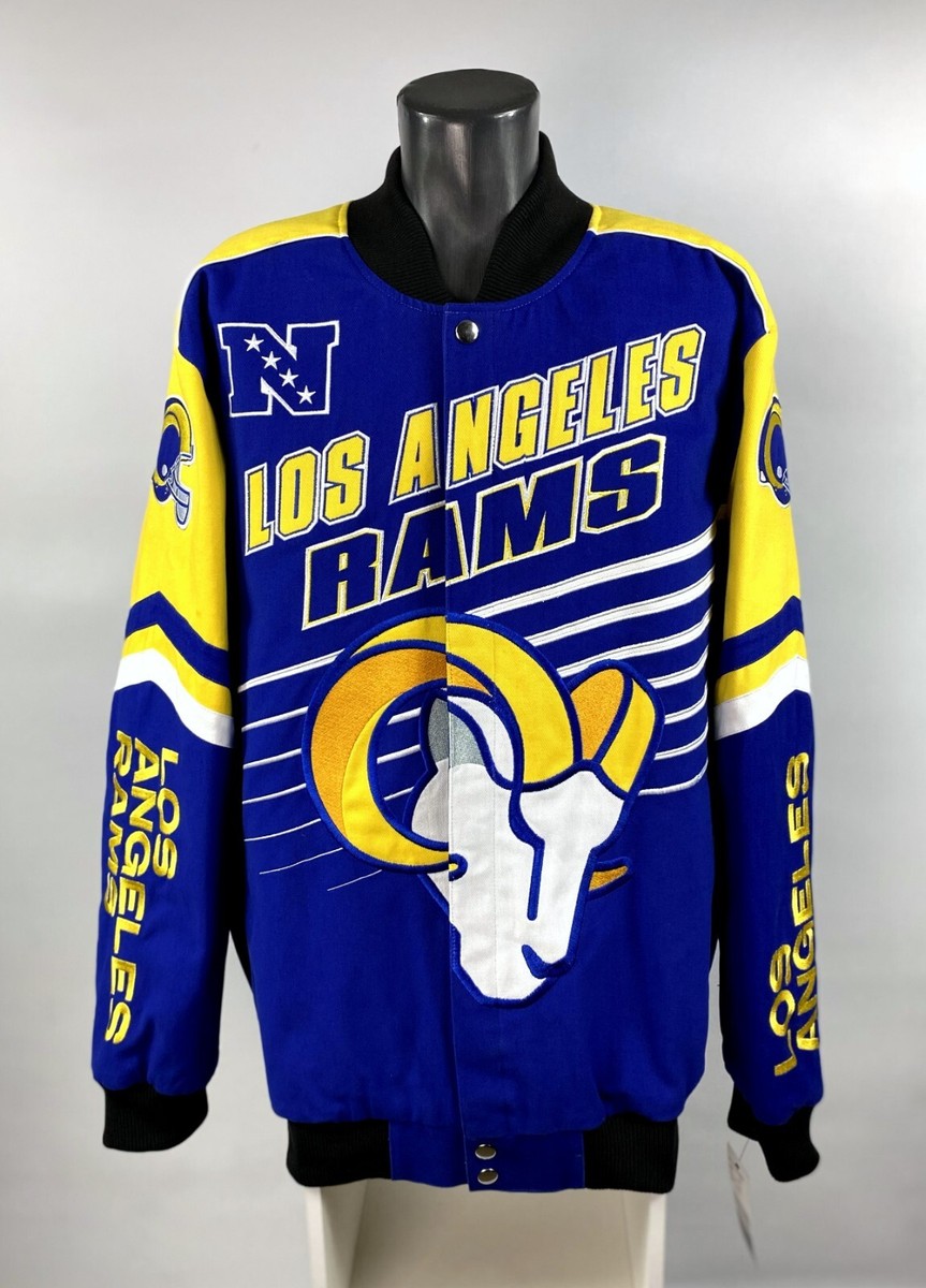 LOS ANGELES RAMS Thick Cotton Twill Throwback Jacket 3X