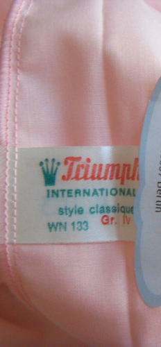 Vintage Triumph Synthetics/Reyon Nachtkleid rosé, Übergröße IV, BW: einfach 66cm - Bild 4 von 5