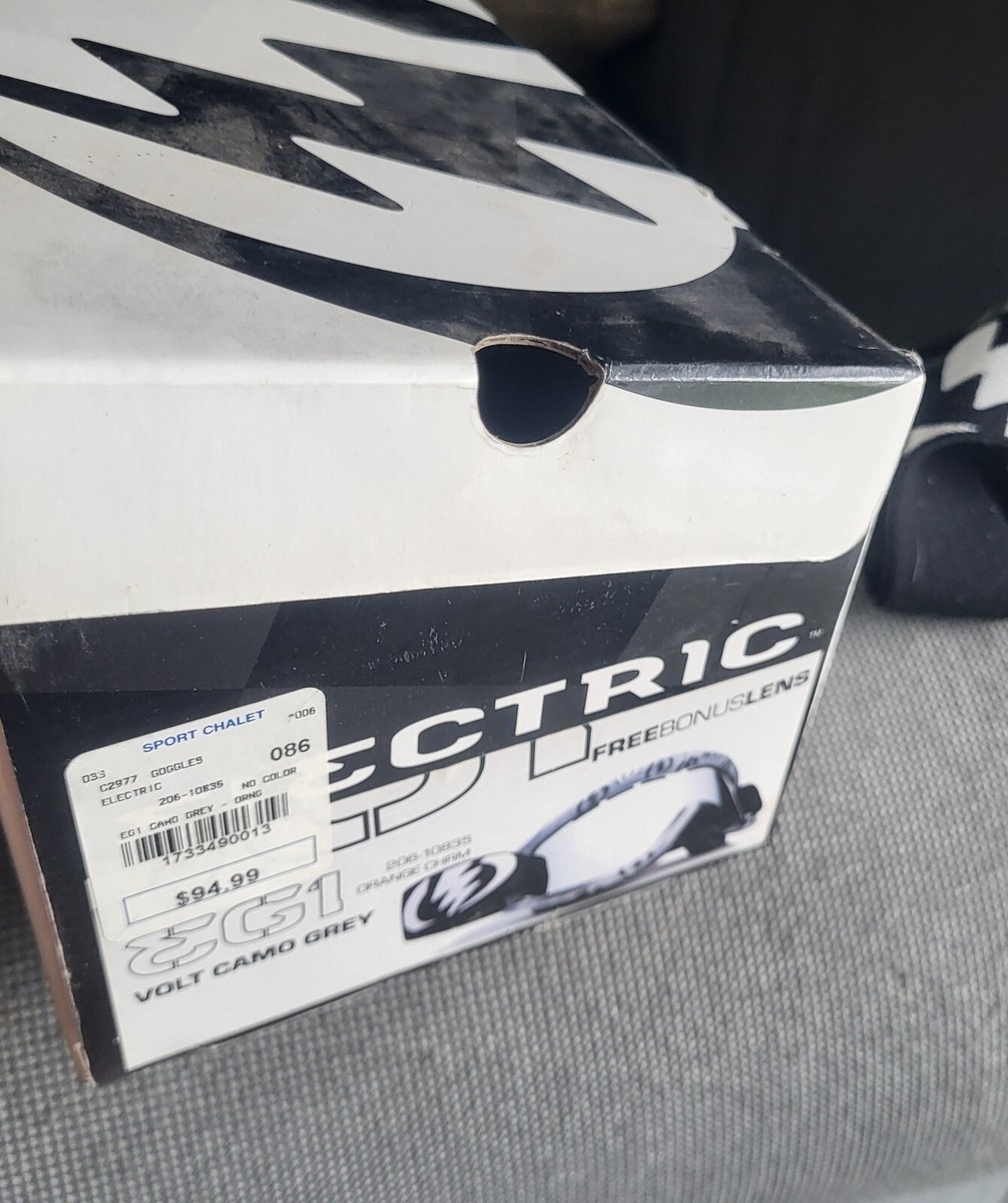 Lunettes De Ski/snowboard Electric EG1 - Blanc/verres Jaunes - Chrome S3501 - Occasion