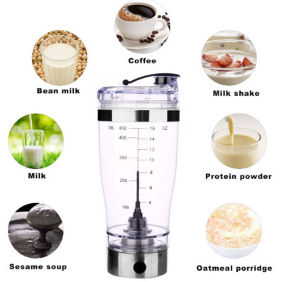 Lazy Man automatic Milk Shake Stirrer  Cup Coffee Shaker Cup 450ml Stirrer Cup