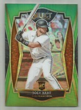 2021 Panini Select Joey Bart Green Prizm Premier Level RC #'d 70/99 #169 Giants
