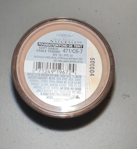L'Oréal Paris True Match Loose Powder Mineral Foundation Soft Sable# 471/c6-7 - Picture 2 of 3
