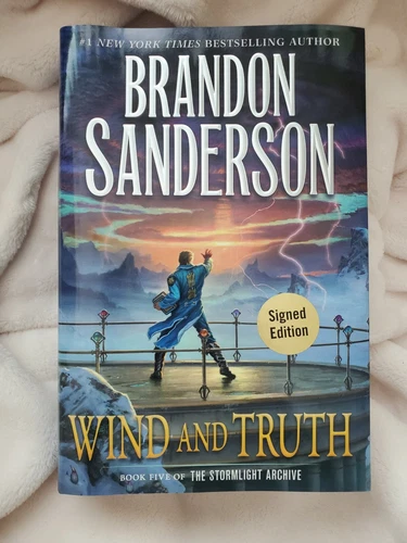 In Hand 1st Edition SIGNED Brandon Sanderson Wind and Truth Stormlight Book 5