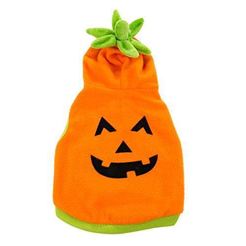 Nuevo con etiquetas Martha Stewart Mascotas Calabaza Cara de Vellocino Sudadera con Capucha Disfraz de Halloween Med perro gato - Imagen 2 de 3