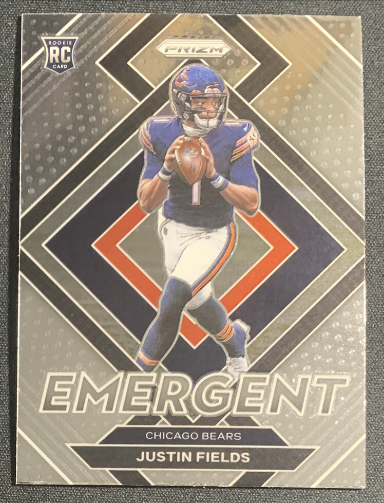 Justin Fields 2021 Panini Prizm Emergent Rookie Card RC #E-4 Bears