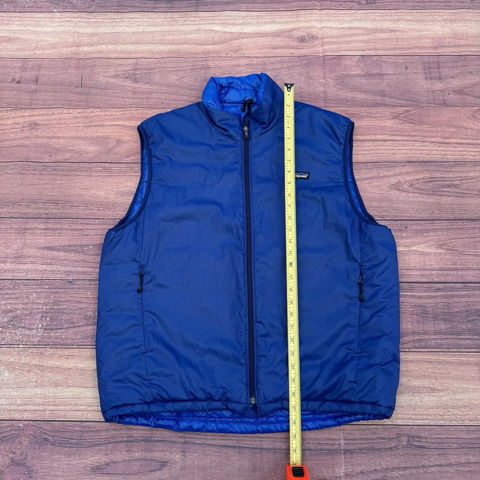 CHALECO AISLANTE PATAGONIA MICRO PUFF PARA HOMBRE Azul Talla Grande De Colección 2007 Cremallera Completa Foto 3 de 4