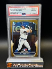2023 Bowman Draft Jace Bohrofen #BDC173 Chrome Gold /50 PSA 10 GEM MT
