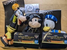 Kingdom Hearts Mascot Set 3 Mickey Mouse Donald Duck Goofy 20th Anniversary Kuji image