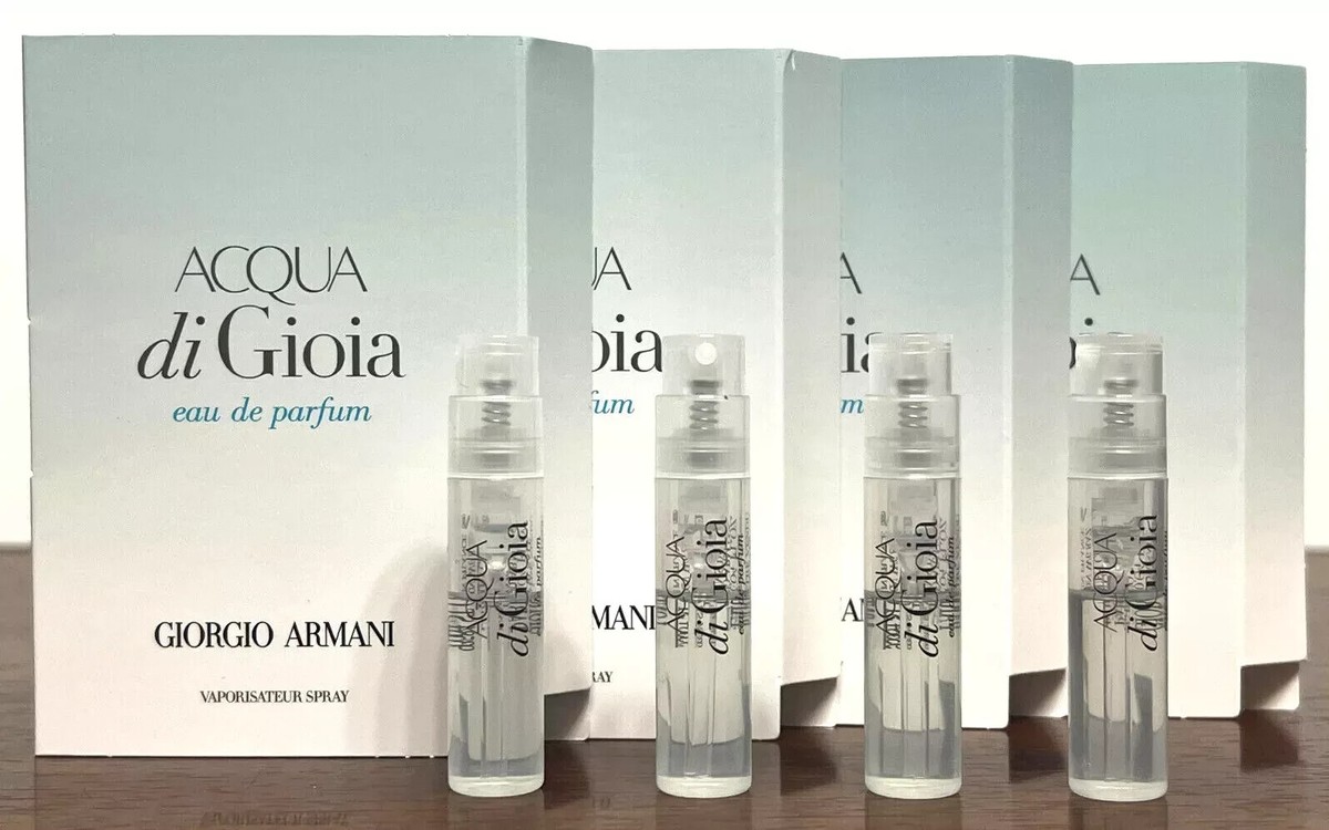 4x GIORGIO ARMANI ACQUA DI GIOIA EDP SAMPLE 1.2 ML/0.04 OZ EACH | eBay