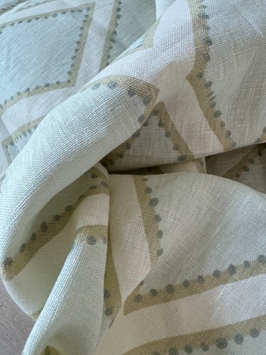 Sarah Richardson Brookhaven Celadon home decor linen fabric 3.75 yards OOP! - Picture 7 of 10
