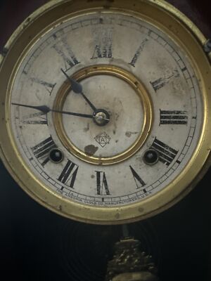 Antique Ansonia Clock Company Mantel Clock With Key Works | eBay