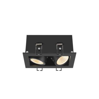 SLV 1007559 KADUX, LED Deckeneinbauleuchte, double, 3000K, 38°, quadratisch, sch
