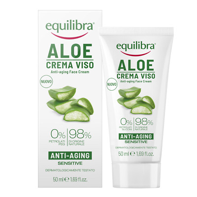 Equilibra Anti-Aging-Gesichtscreme mit Aloe Vera - 50 ml