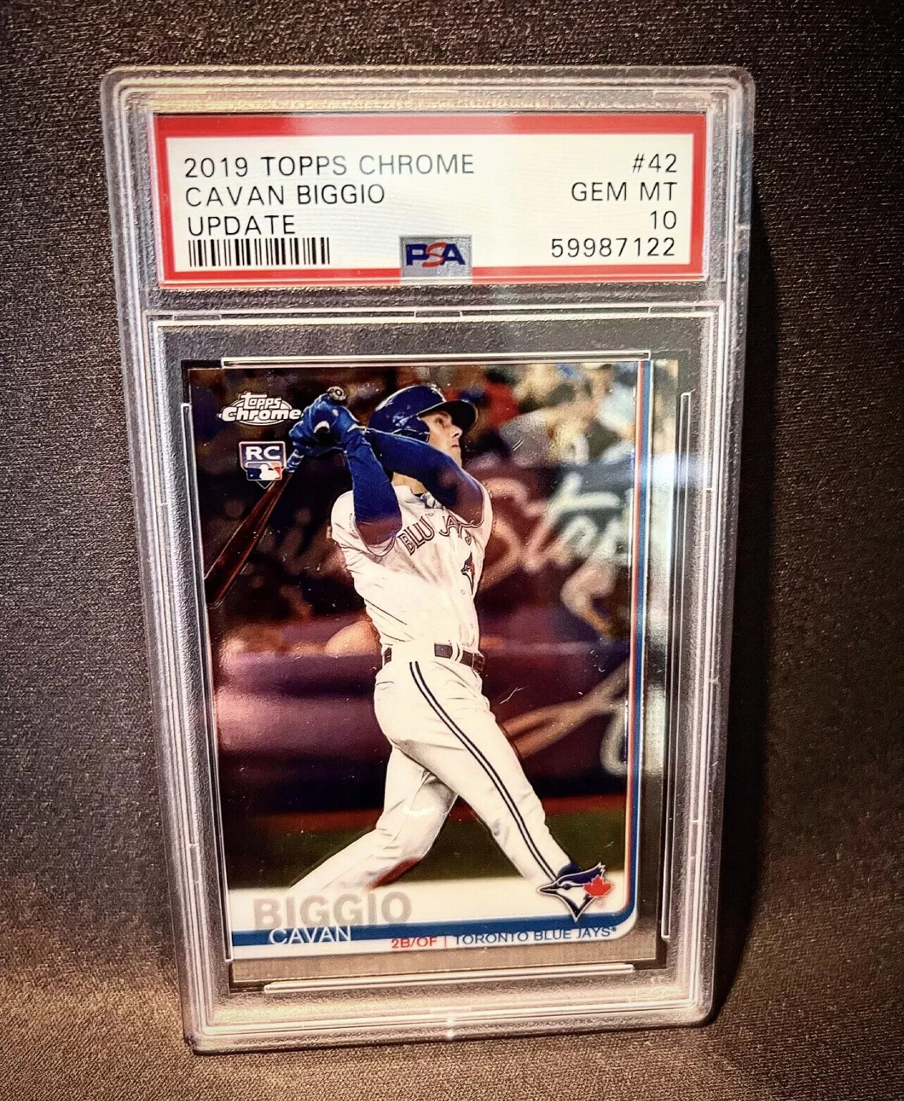 2019 Topps Chrome UPDATE Cavan Biggio #42 RC PSA 10 GEM MINT