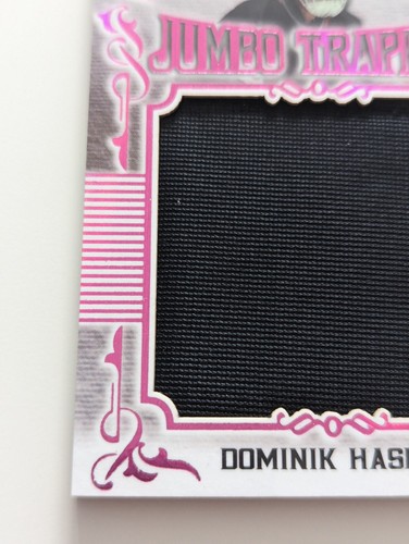 🥅🔥#/4 DOMINIK HASEK JUMBO TRAPPER RELIC 2020-21 LEAF IN THE GAME USED ITG 🥅🏒 - Picture 5 of 8