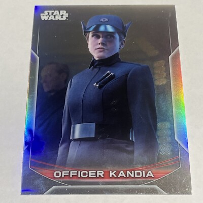 2020 Star Wars Chrome Perspectives Base Refractor #43-F Officer Kandia